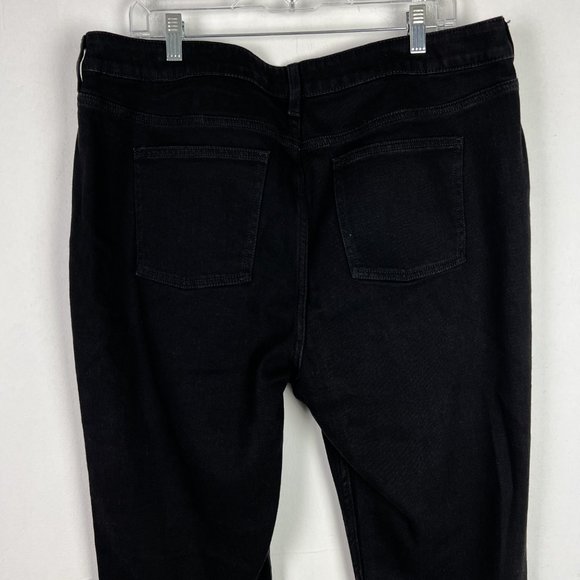 NWT Oak + Fort Pant 3693 Jeans Black Size 34 NEW L1982 - Picture 8 of 10